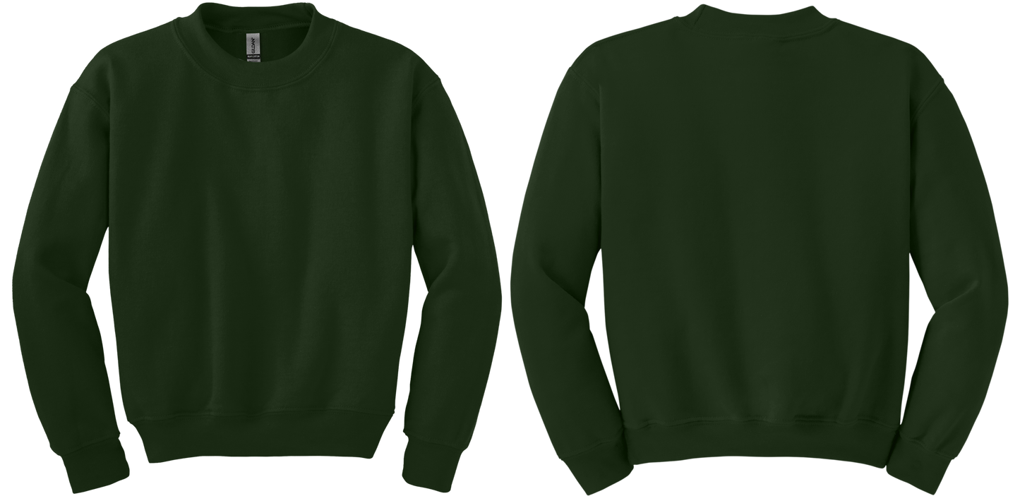 Youth Heavy Blend Crewneck Sweatshirt (FRONT & BACK)