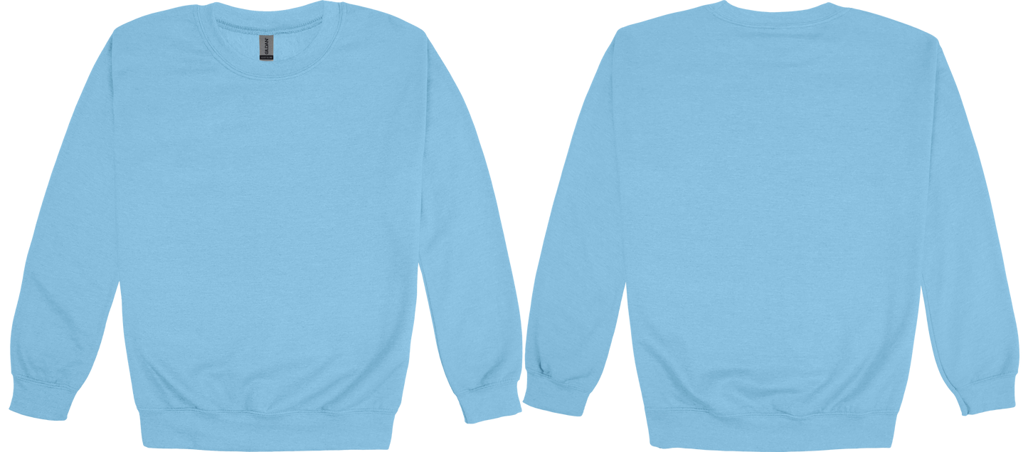 Adult Heavy Blend Crewneck Sweatshirt (FRONT & BACK)