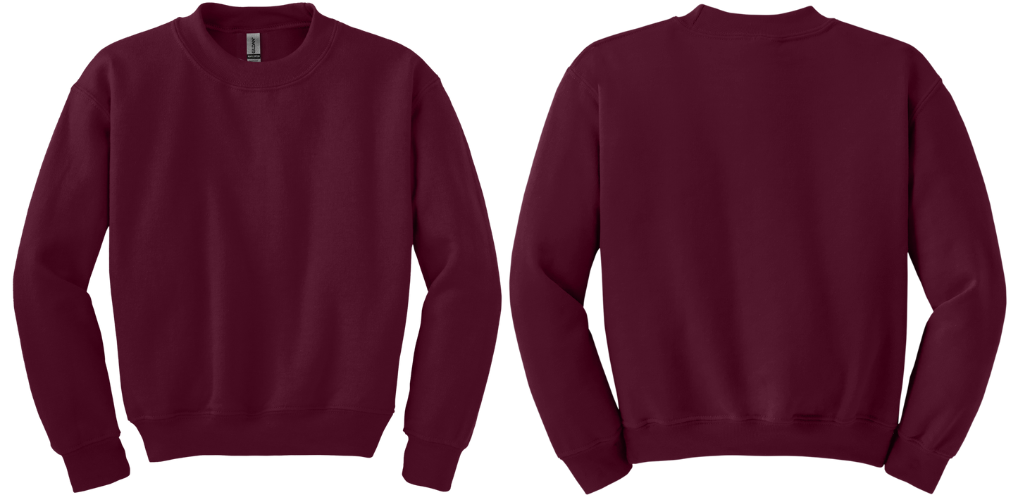 Youth Heavy Blend Crewneck Sweatshirt (FRONT & BACK)