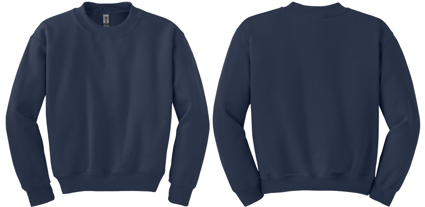 Youth Heavy Blend Crewneck Sweatshirt (FRONT & BACK)