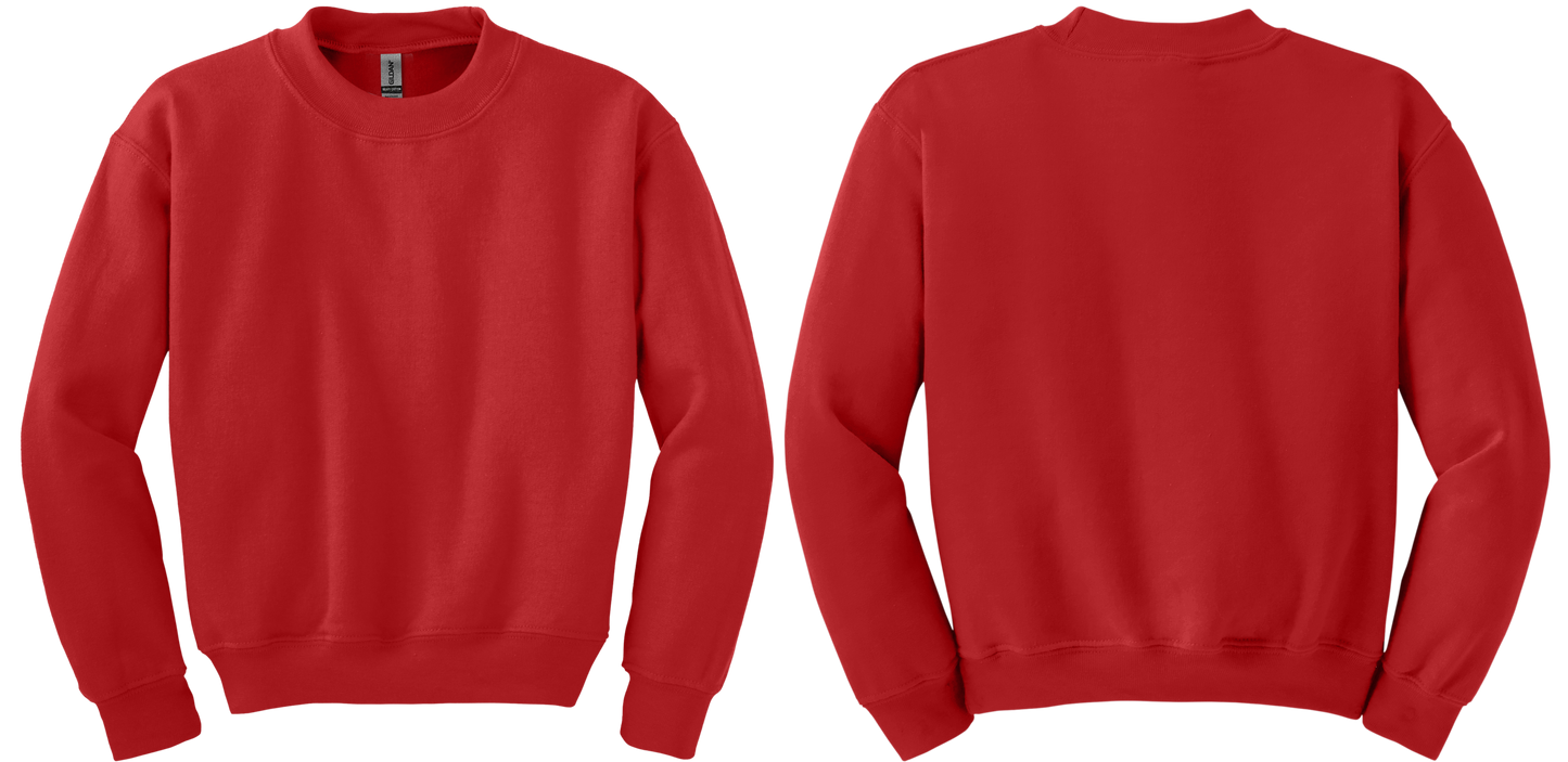 Youth Heavy Blend Crewneck Sweatshirt (FRONT & BACK)