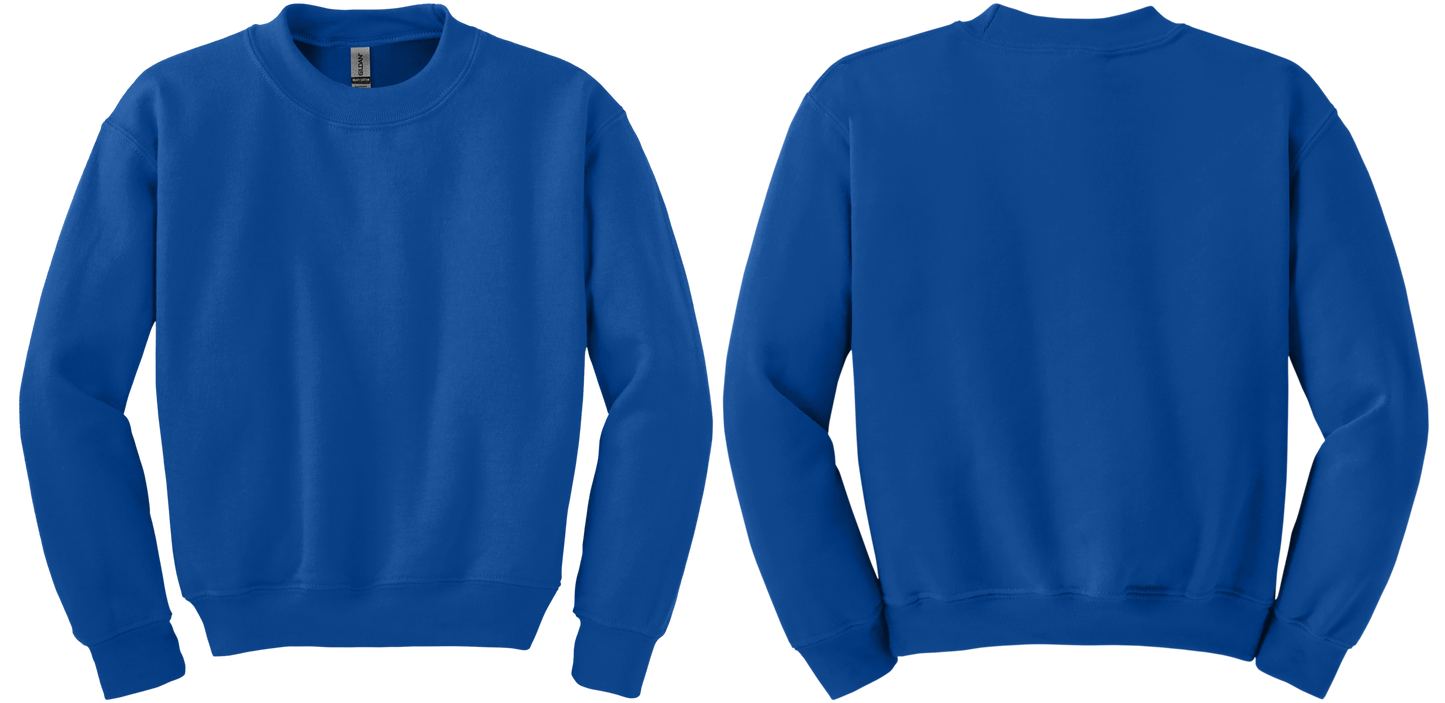 Youth Heavy Blend Crewneck Sweatshirt (FRONT & BACK)