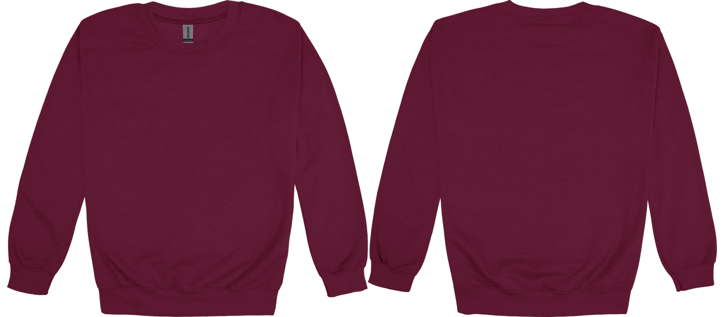 Adult Heavy Blend Crewneck Sweatshirt (FRONT & BACK)