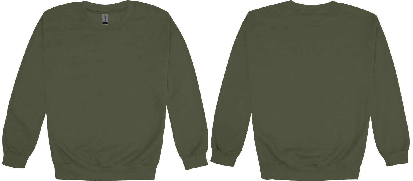 Adult Heavy Blend Crewneck Sweatshirt (FRONT & BACK)