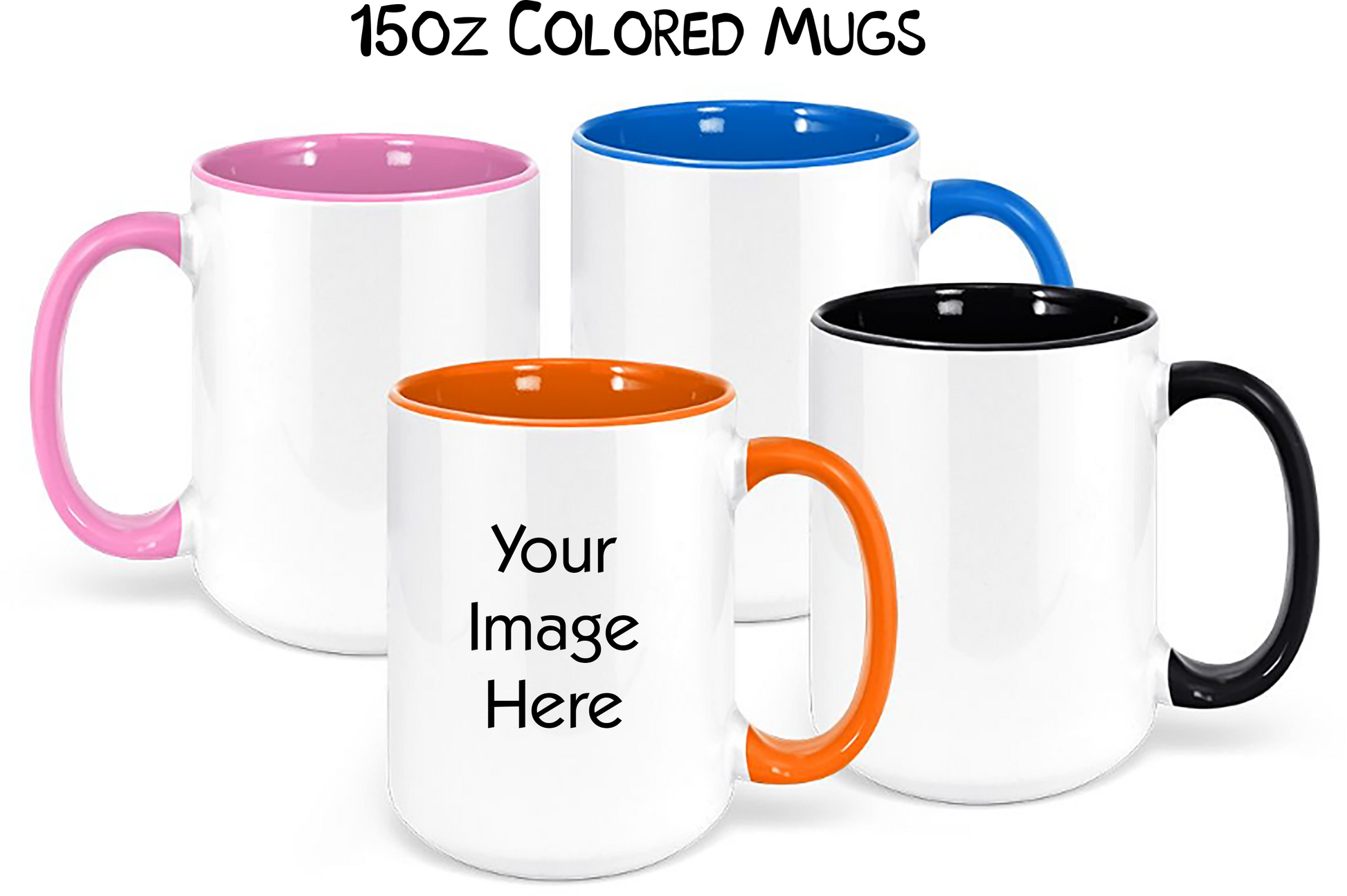 15oz Colored Mugs