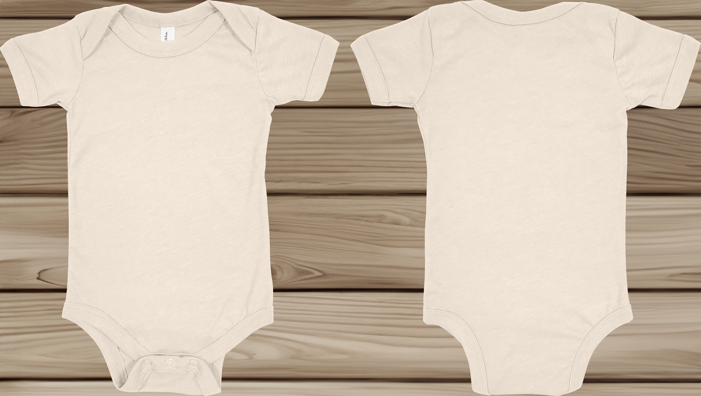 Bella + Canvas Infant Short Sleeve Onesie (FRONT & BACK)