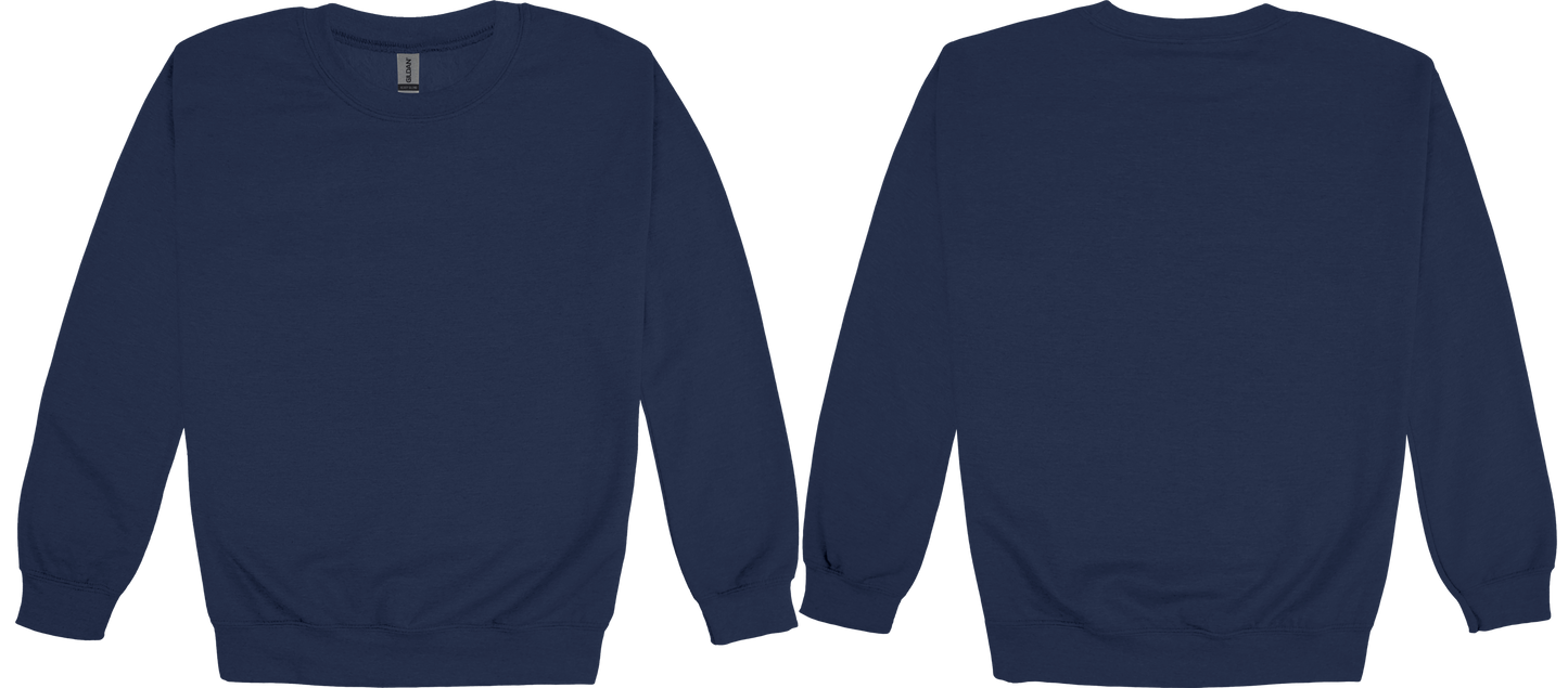 Adult Heavy Blend Crewneck Sweatshirt (FRONT & BACK)