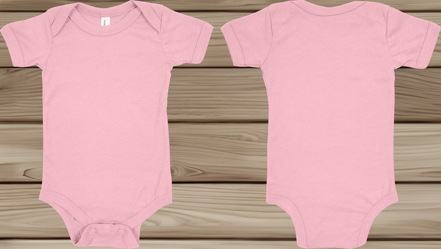 Bella + Canvas Infant Short Sleeve Onesie (FRONT & BACK)