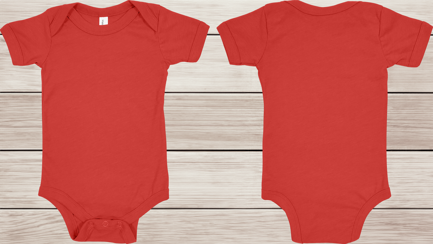 Bella + Canvas Infant Short Sleeve Onesie (FRONT & BACK)