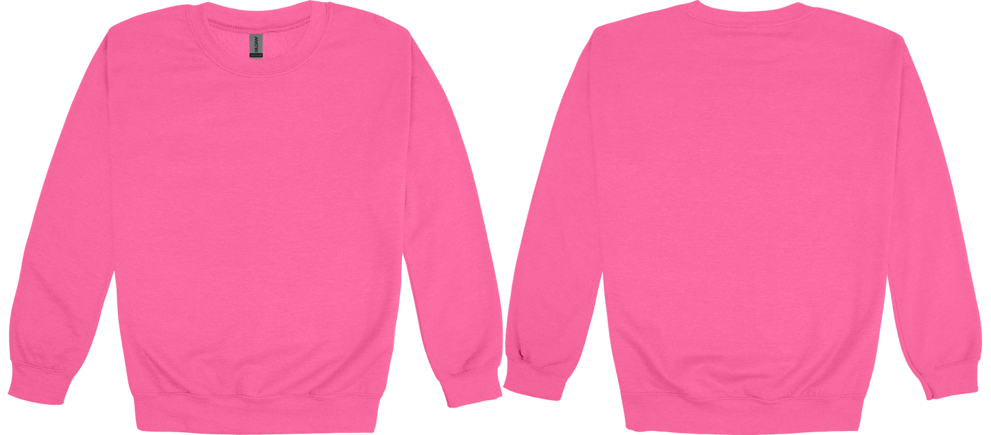 Adult Heavy Blend Crewneck Sweatshirt (FRONT & BACK)