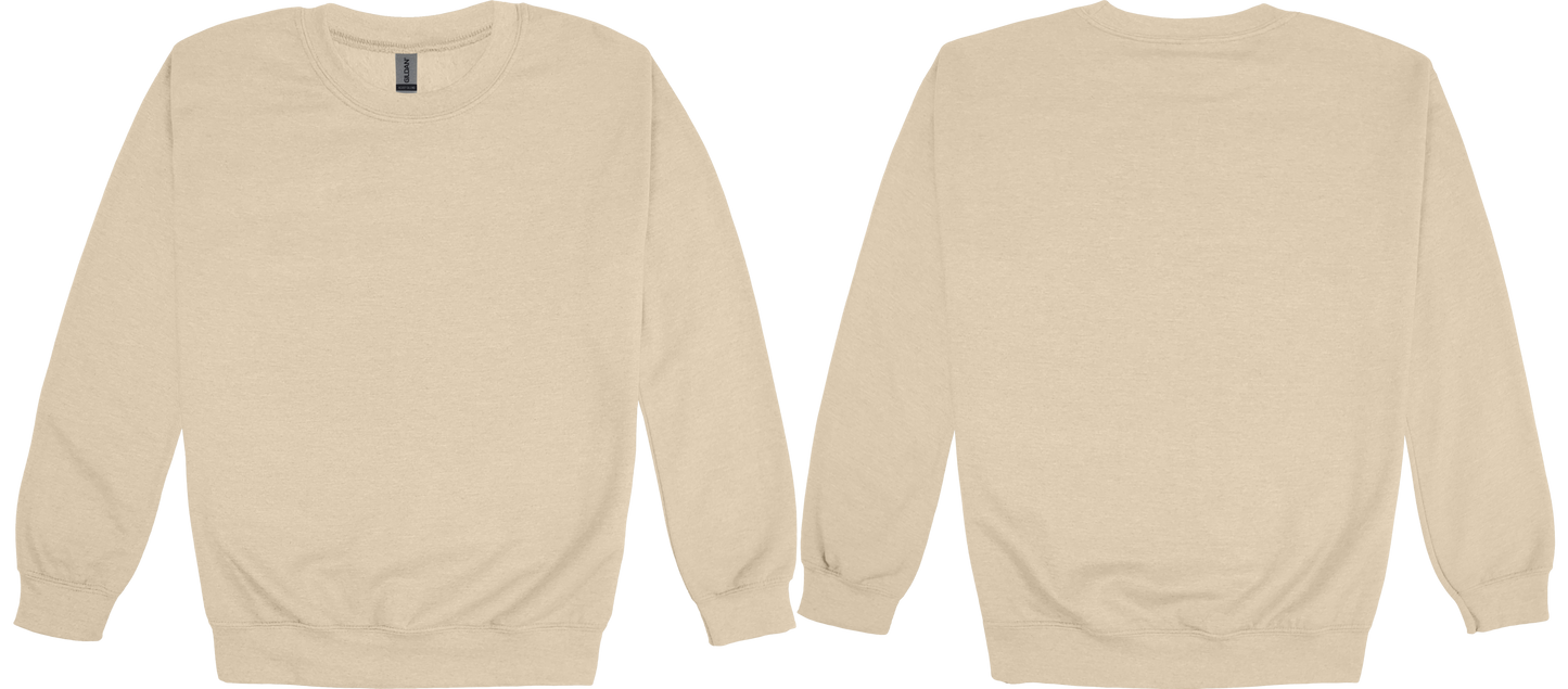 Adult Heavy Blend Crewneck Sweatshirt (FRONT & BACK)