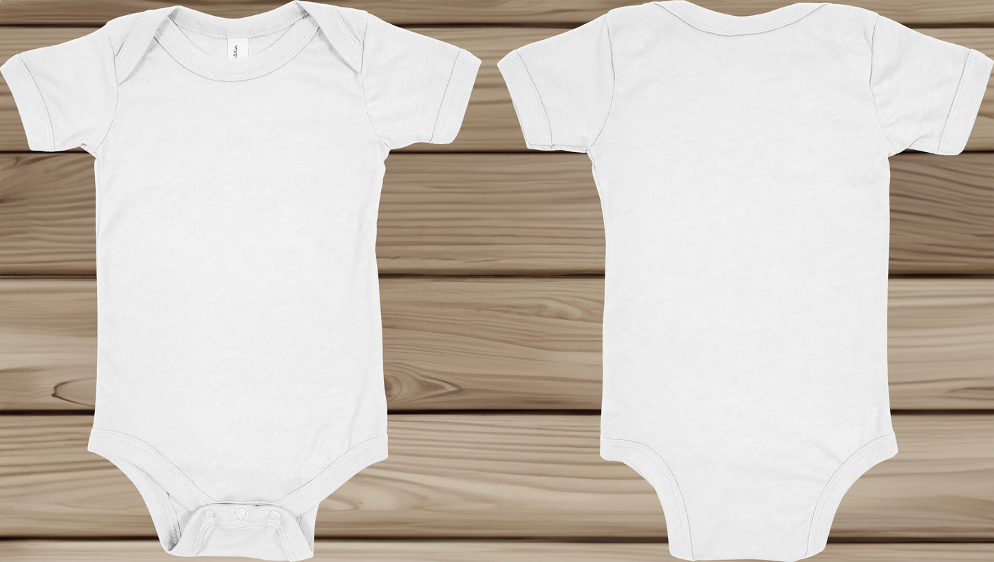 Bella + Canvas Infant Short Sleeve Onesie (FRONT & BACK)